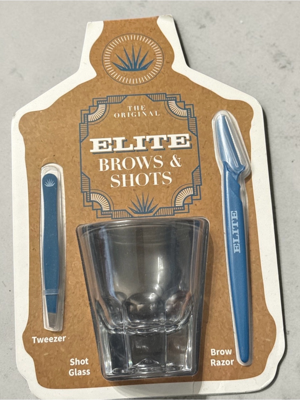 Brows & Shots Blue Brow Kit with Shot Glass